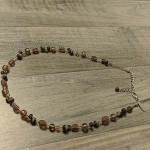 Necklace purple beads